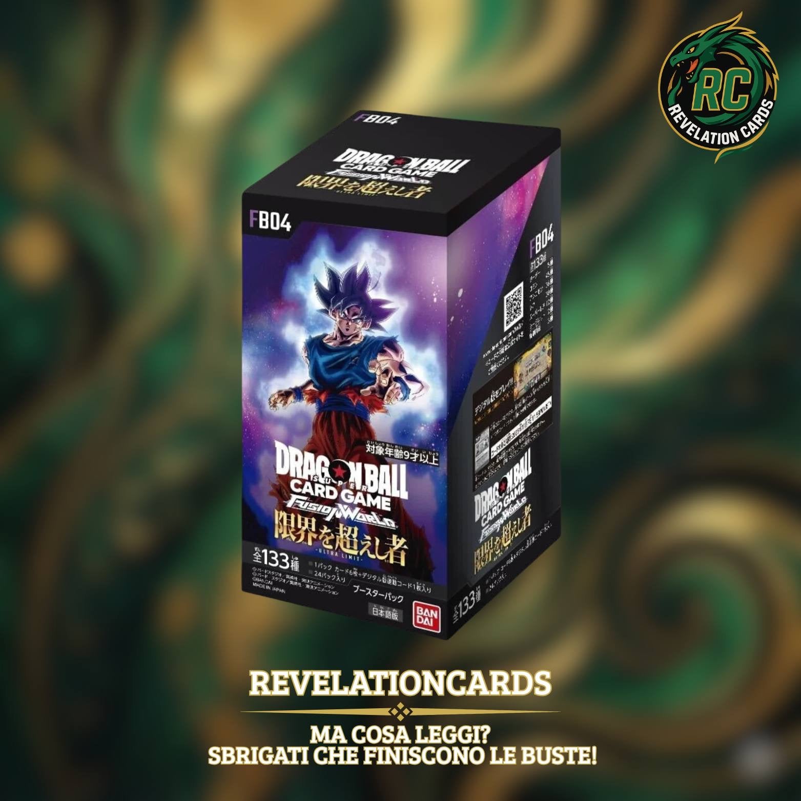 🐉 Dragon Ball Card Game – FB04 Booster Box (Giappone)