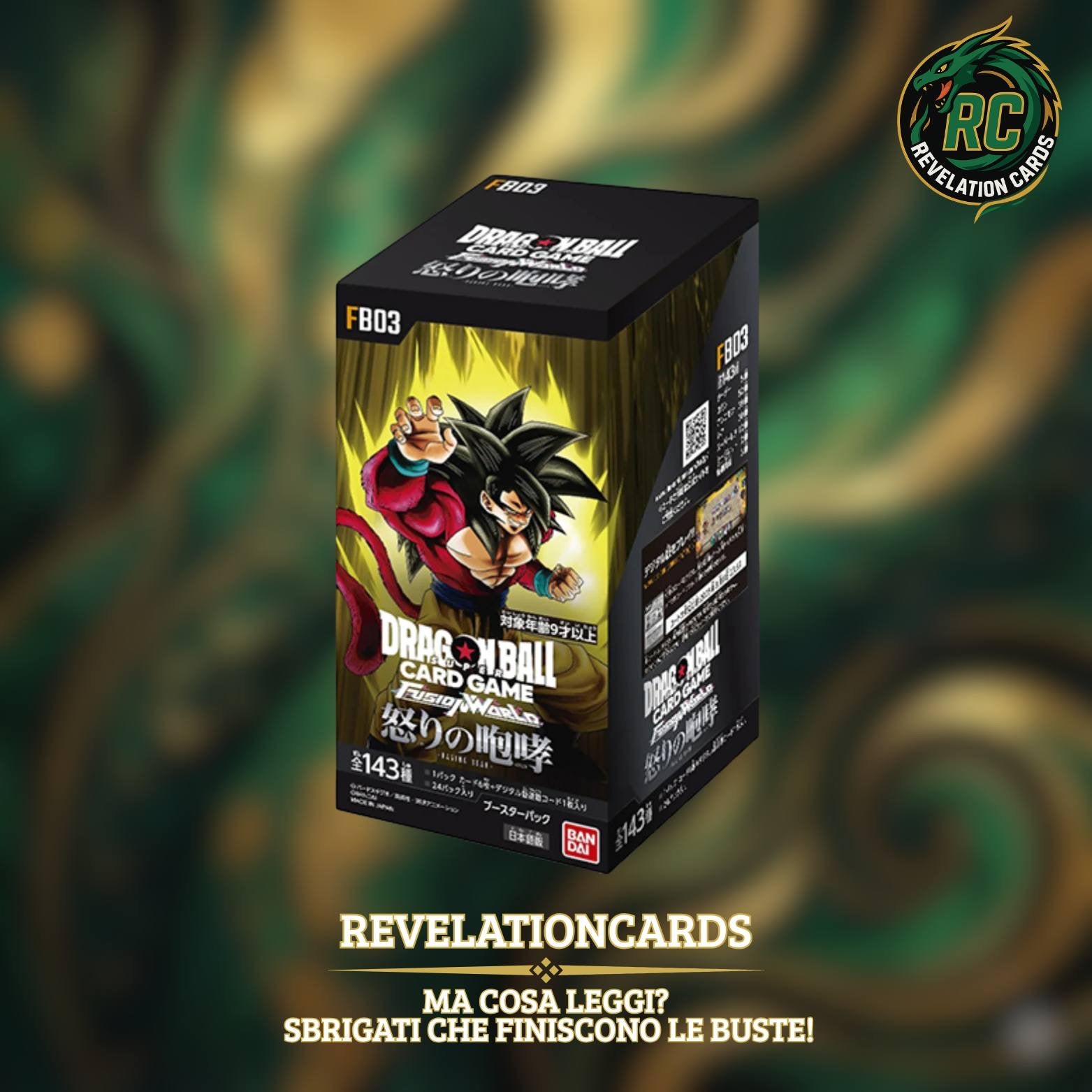🐉 Dragon Ball Card Game – FB03 Booster Box (Giappone)