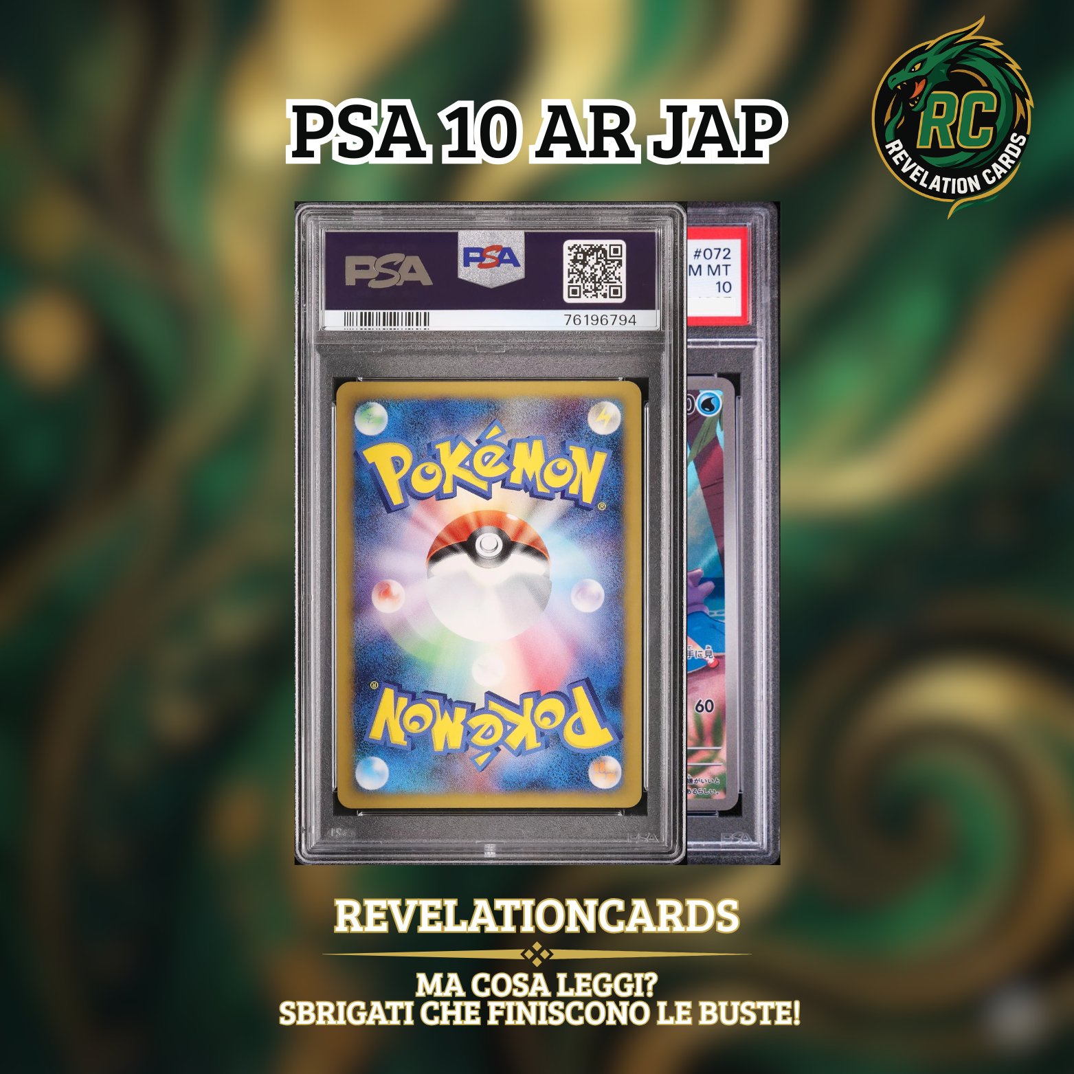 🏆 Pokémon – PSA 10 AR JAP