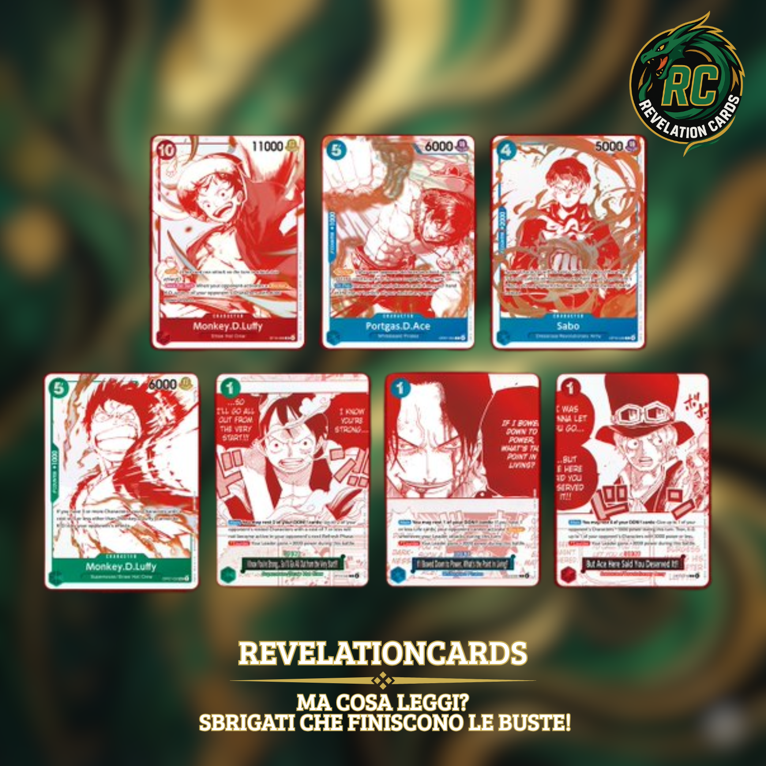 🏴☠️ One Piece Card Game – OP13 Treasure Pack (Set Completo 7 Carte) – Inglese
