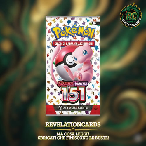 🔴 Pokémon – Scarlatto e Violetto: 151 (Bustina ITA)