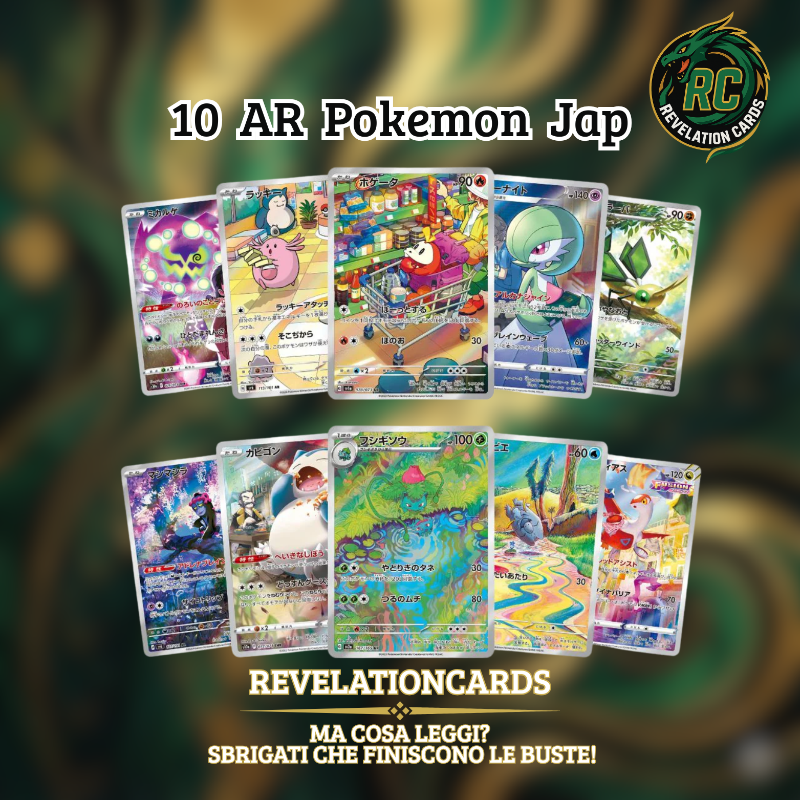 ✨ Pokémon – 10 AR JAP Diverse