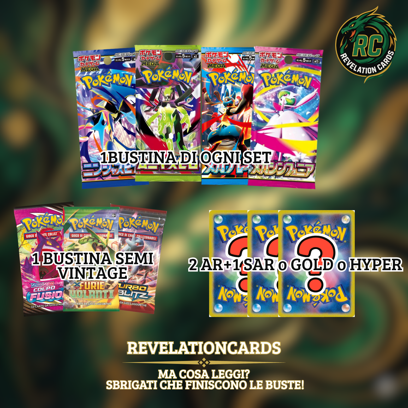 🔥 Pokémon – Ultimate Pack SAR/GOLD/HYPER + Semi Vintage ITA