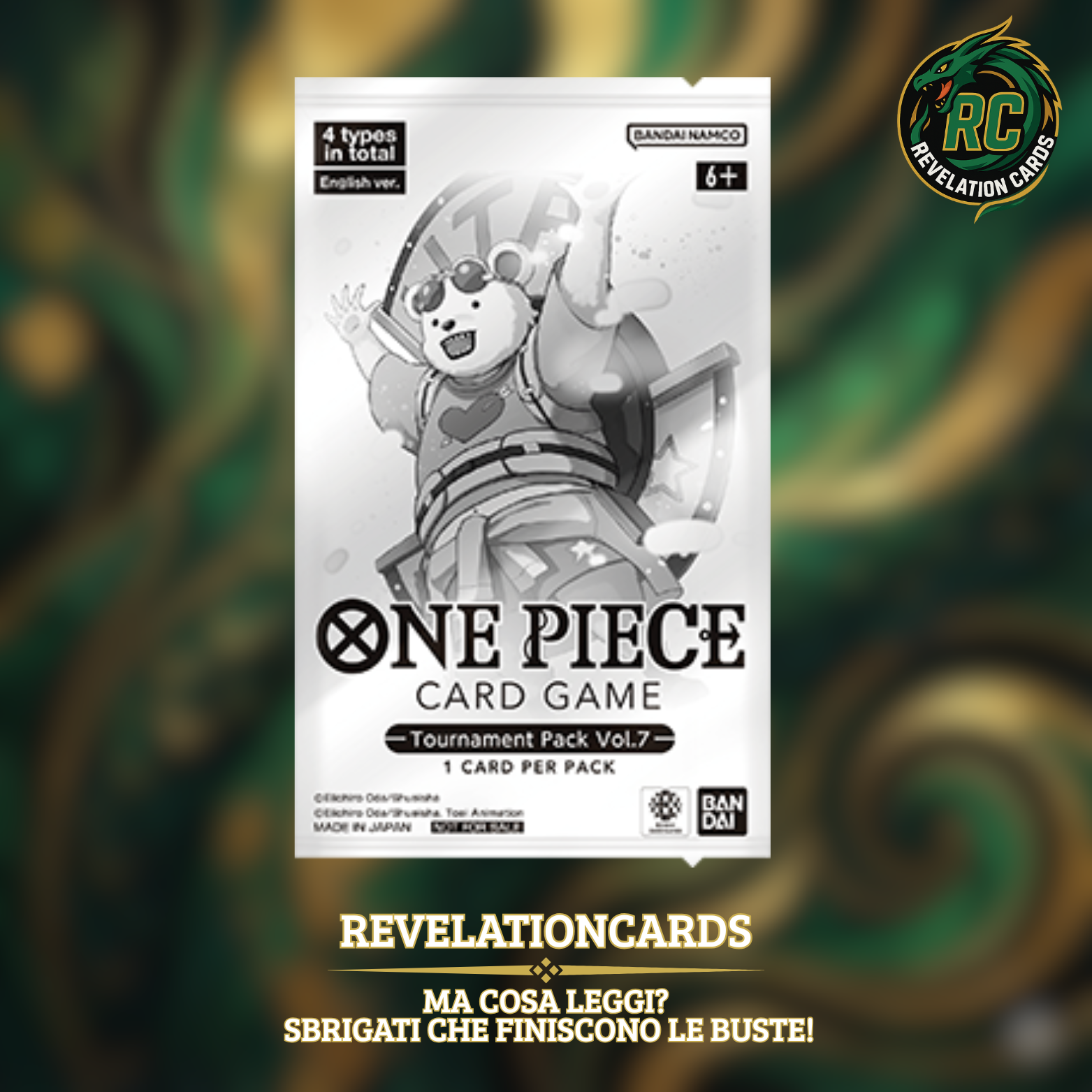 🏴☠️ One Piece Card Game – Tournament Pack Vol. 7 (Bustina Inglese)