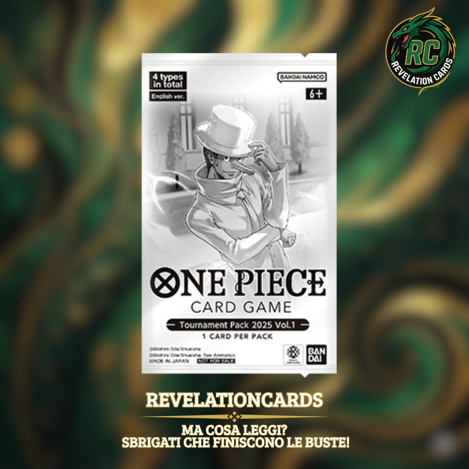 🏴☠️ One Piece Card Game – Tournament Pack Vol. 1 (Bustina)