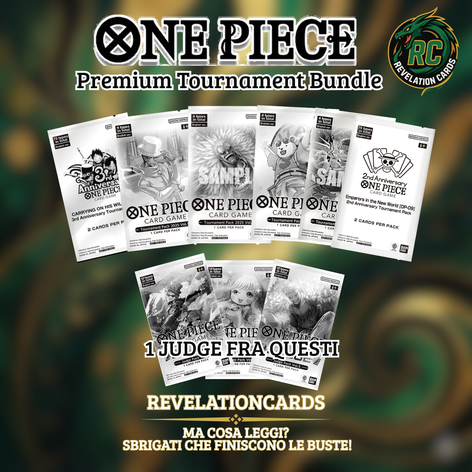 🏴☠️ One Piece TCG – Premium Tournament Bundle (7 Packs)