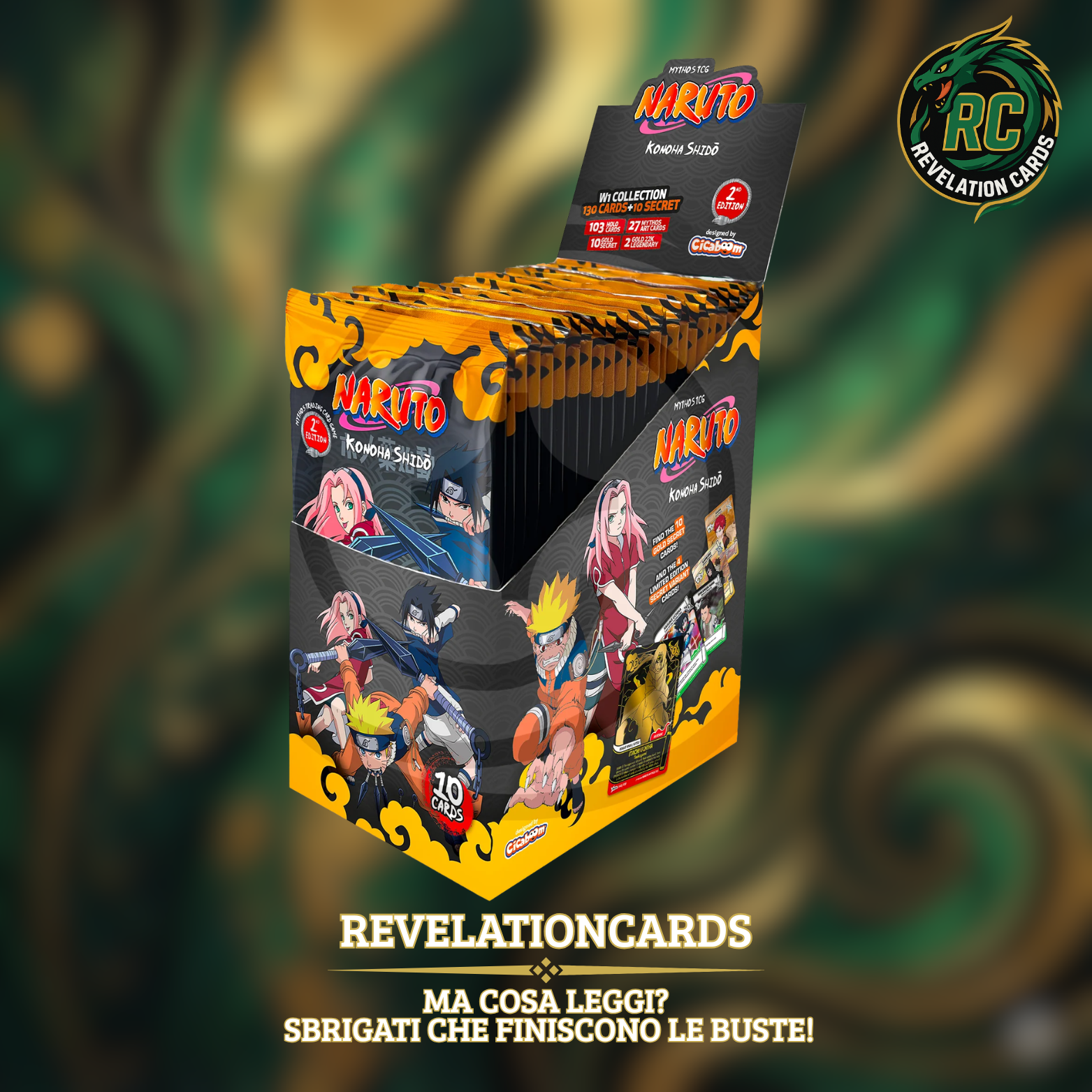 🍥 Naruto Card Game – Mythos Konoha Shidō Booster Box
