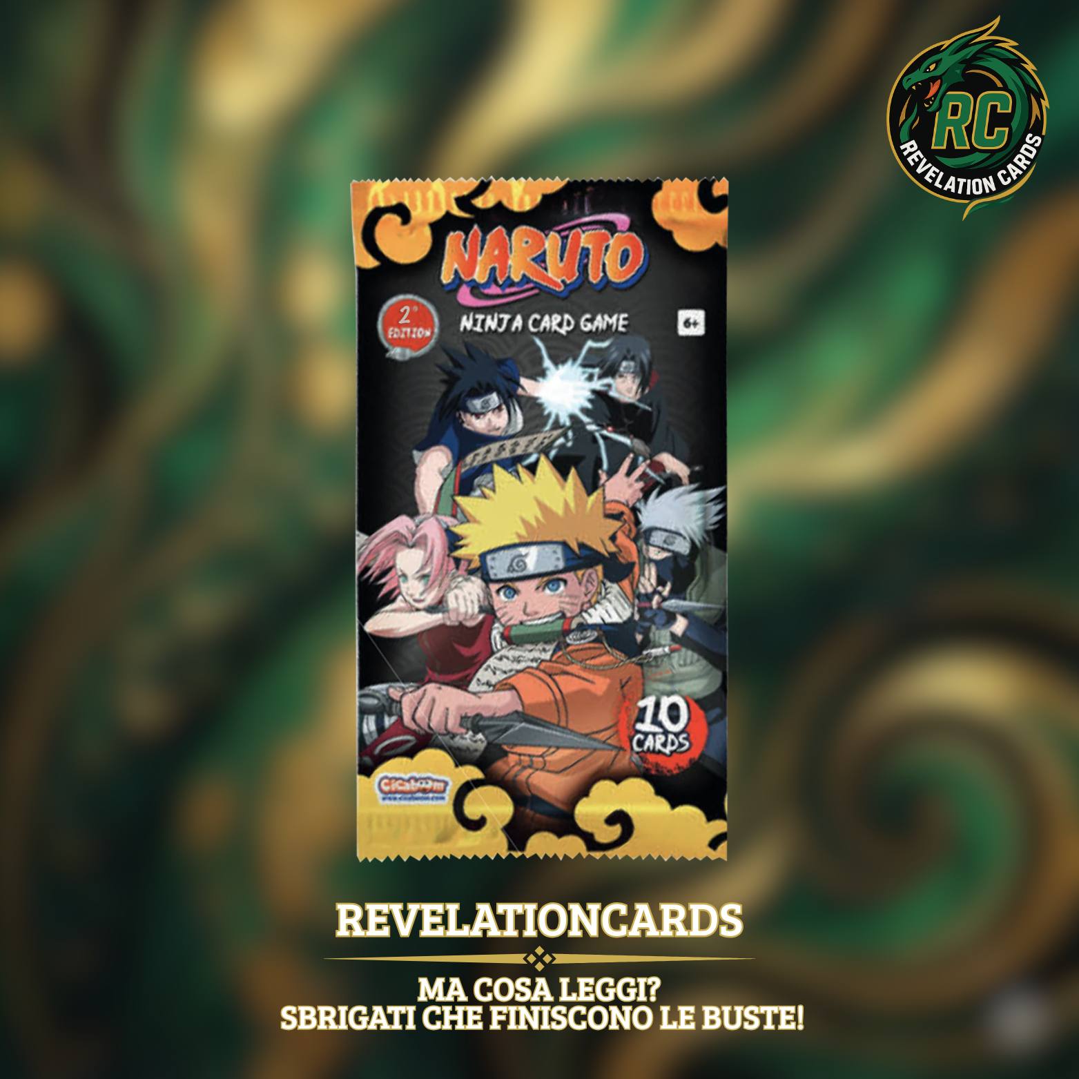 🍥 Naruto Card Game – Mythos Booster Pack (Bustina)
