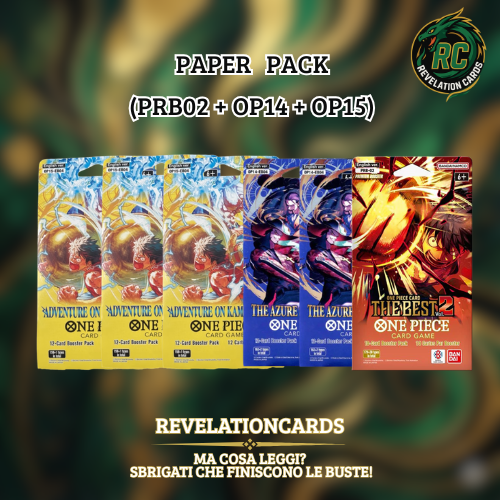 🏴☠️ One Piece Card Game – Paper Pack Mix (PRB02 + OP14 + OP15)