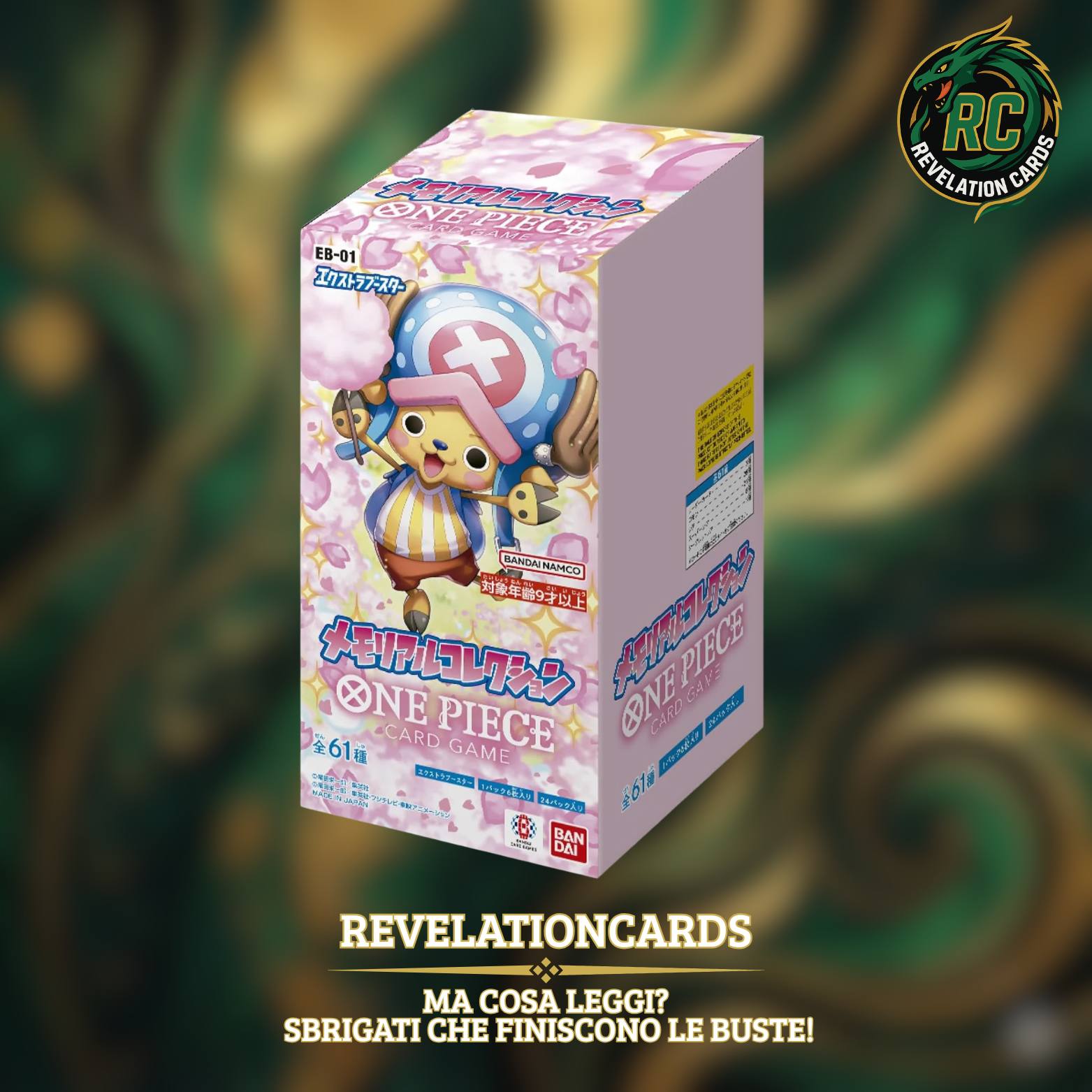 🏴☠️ One Piece Card Game – EB01 Booster Box (Giappone)