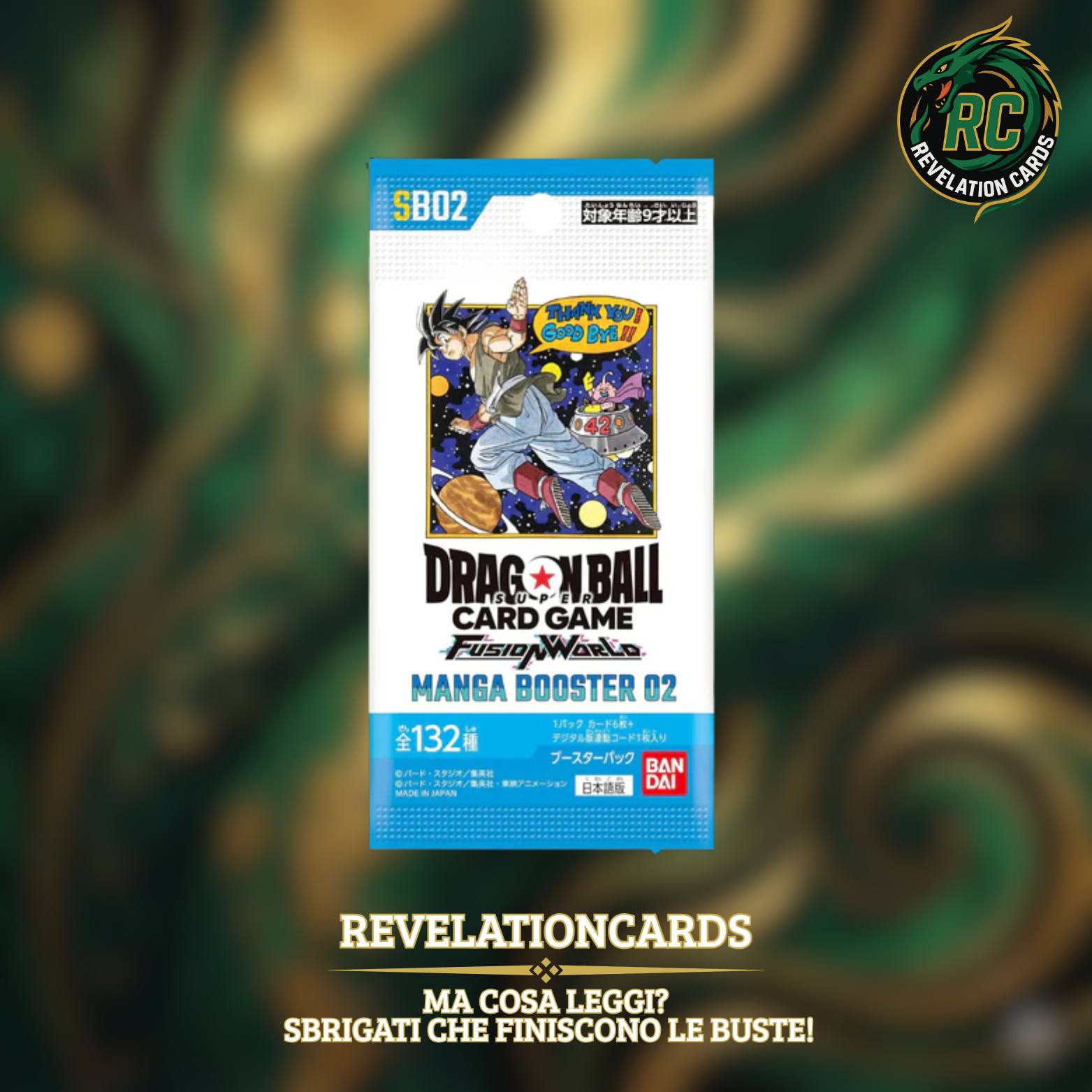 🐉 Dragon Ball Super Card Game – SB02 Booster  (Giappone)
