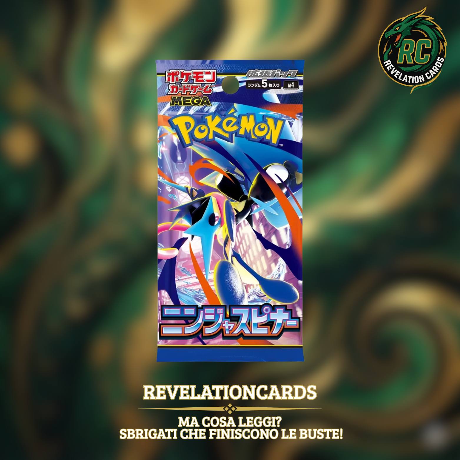 🥷✨ Pokémon – Ninja Spinner Bustina (Giappone)
