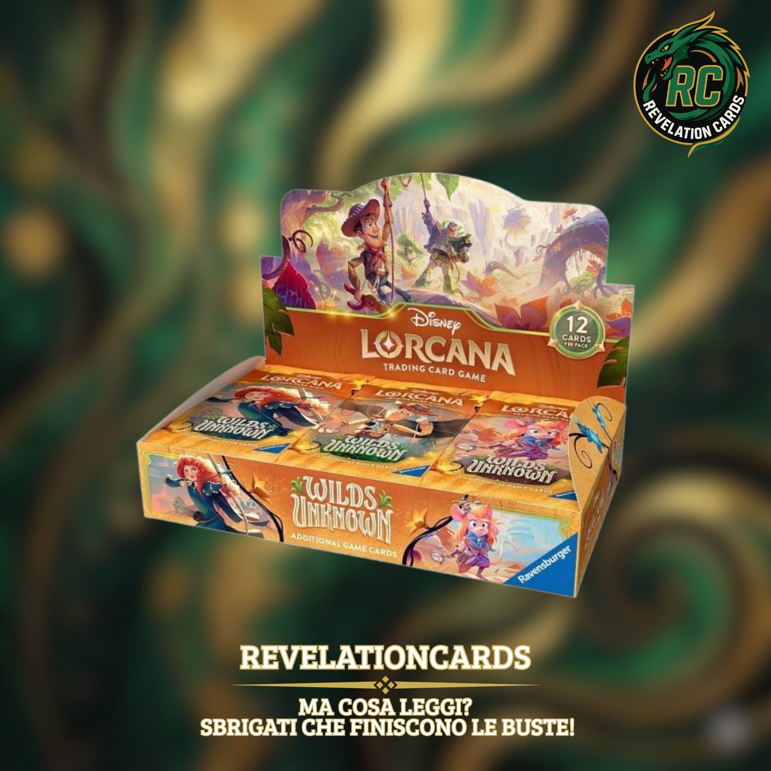✨ Disney Lorcana – Chapter 12:  Lande Sconosciute Booster Box ita