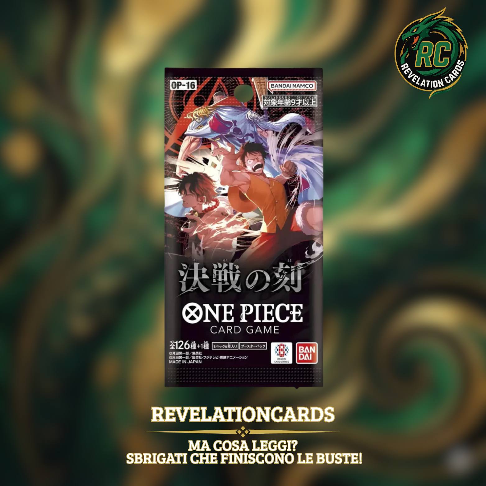 🏴☠️ One Piece Card Game – OP16 (Bustina JAP)
