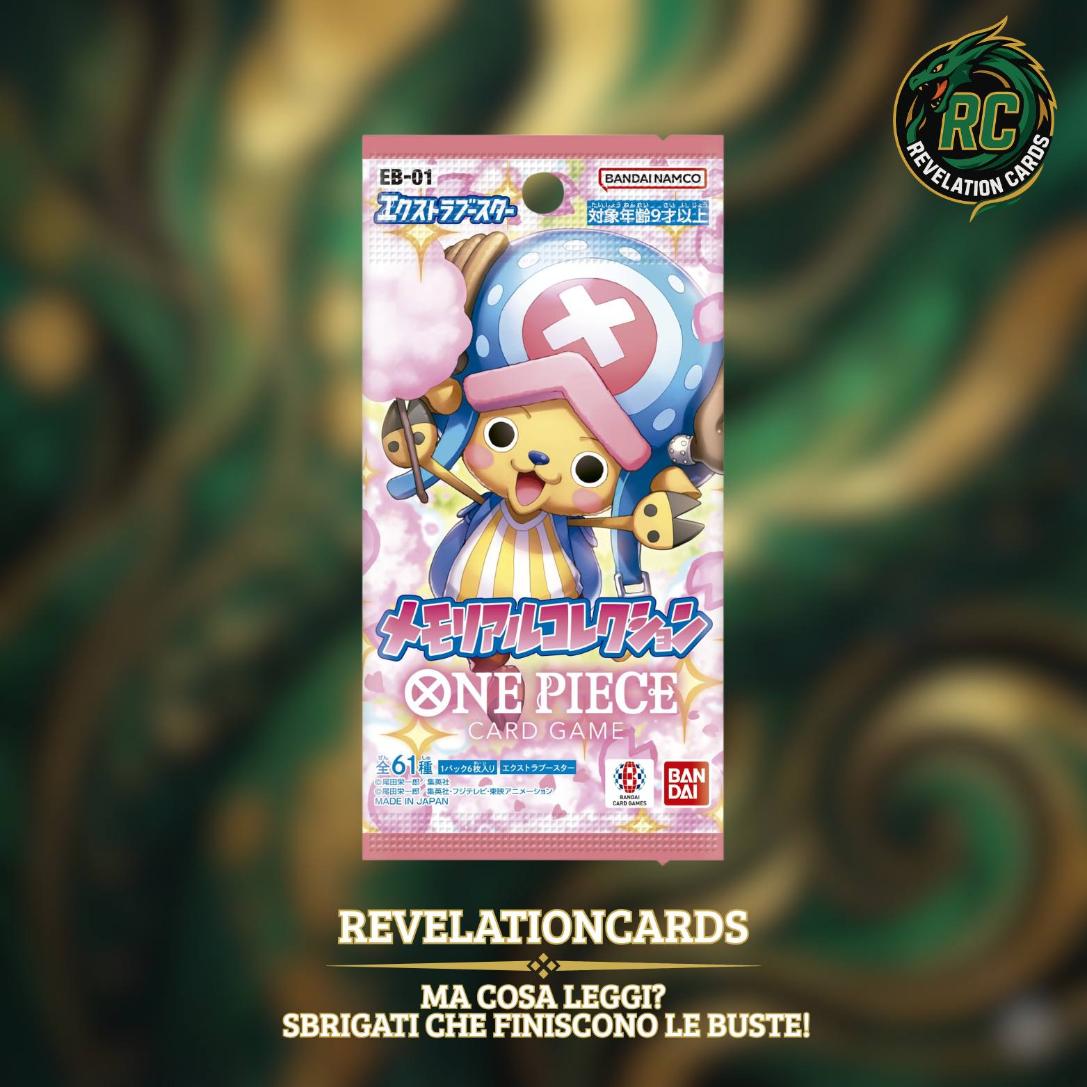 🏴☠️ One Piece Card Game – EB01 Booster Pack (Giappone)