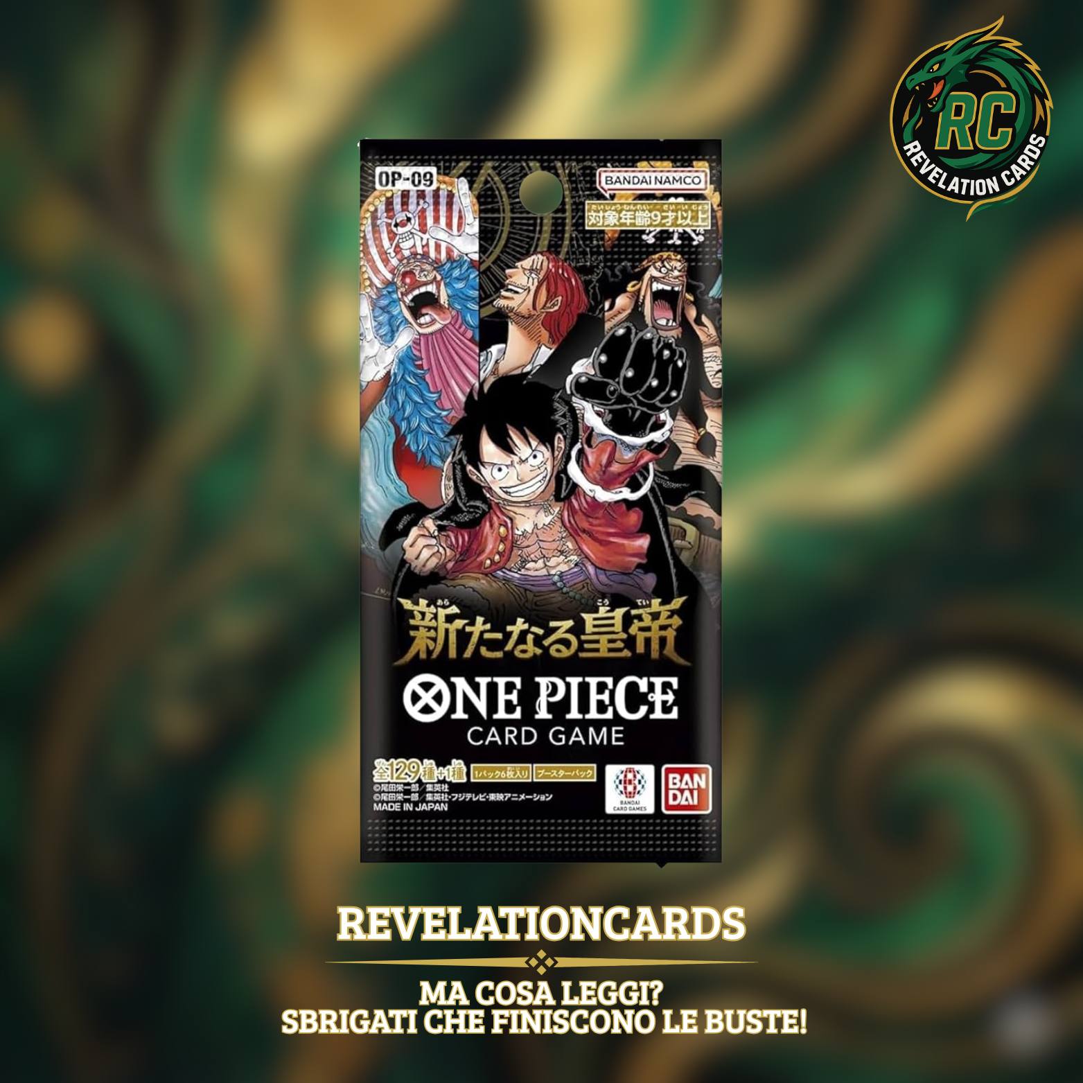 🏴☠️ One Piece Card Game – OP09 Booster (Giappone)