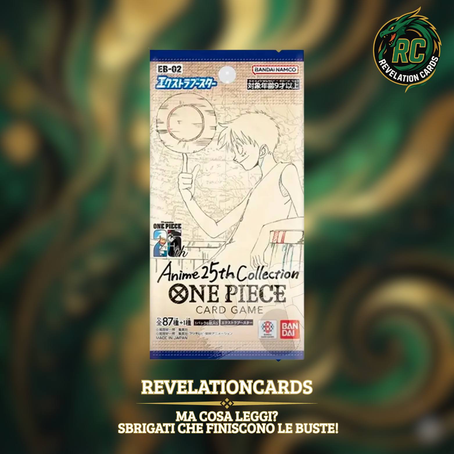 🏴☠️ One Piece Card Game – EB02 Booster Pack (Giappone)