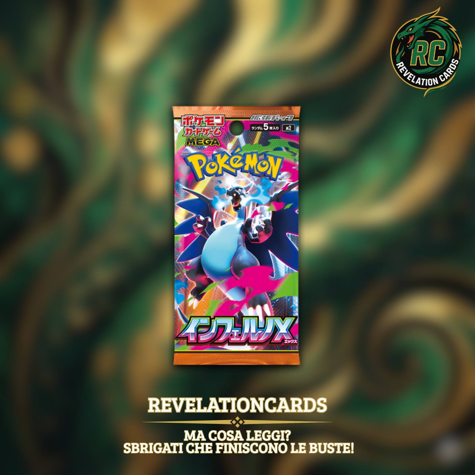 Pokémon TCG – Bustina Giapponese Inferno X🔥