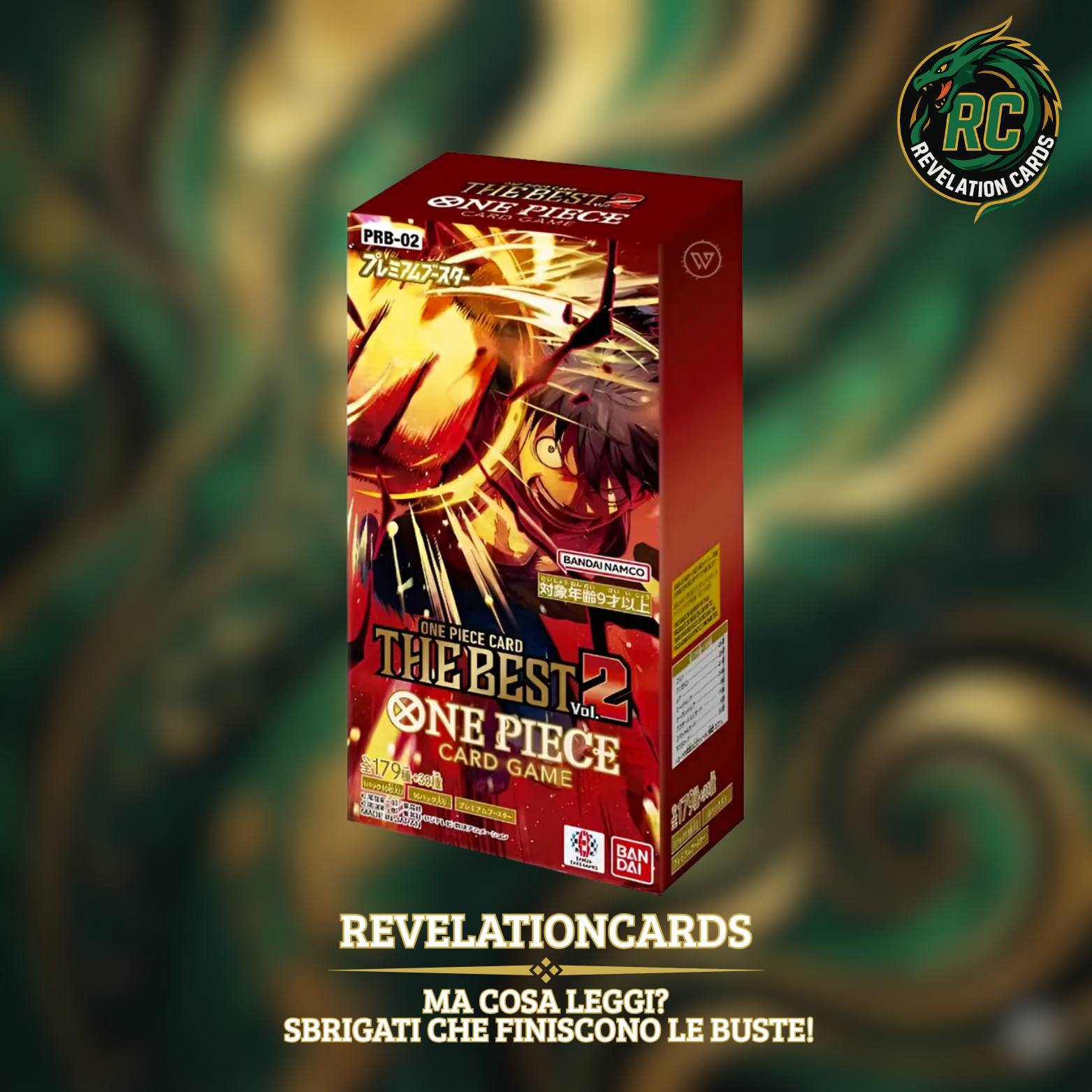 🏴☠️ One Piece Card Game – PRB02 Premium Booster Box (Giappone)